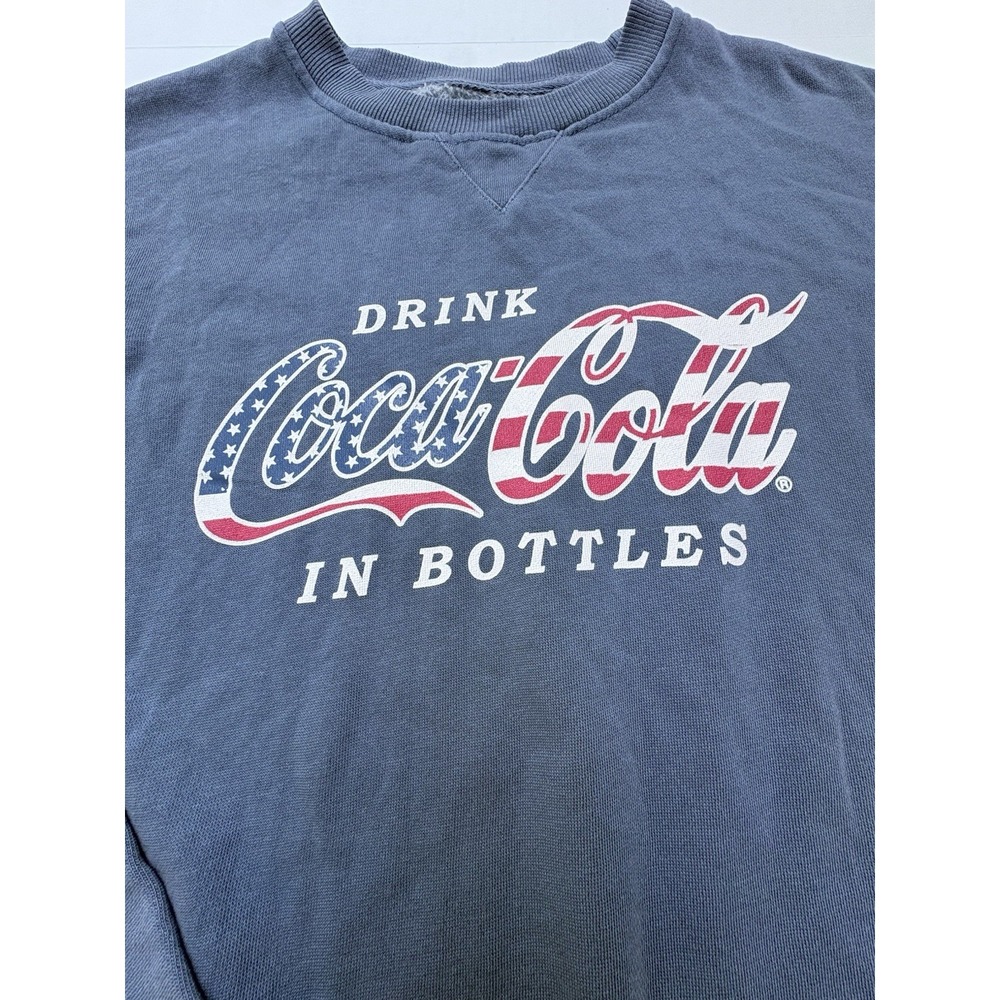 Coca-Cola Men's Sweatshirt Large Drink Coca-Cola in Bottles Americana NWT - Picture 5 of 8